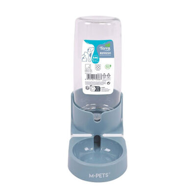 M-Pets Refresh Hazneli Kedi ve Köpek Su Kabı Mavi 850 Ml - 1