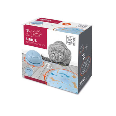 M-Pets Sirius İnteraktif Kedi Oyuncağı Mavi 18x18x9,5 Cm - 1
