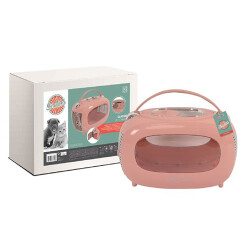 M-Pets Sixties Classic Kedi ve Küçük Irk Köpek Taşıma Çantası Pembe 48x29x30 Cm - M-Pets