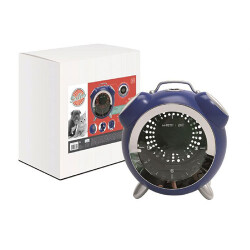 M-Pets Sixties Clock Klasik Kedi ve Küçük Irk Köpek Taşıma Çantası Mavi 40x44x26 Cm - M-Pets
