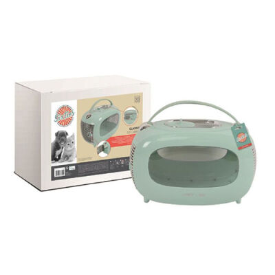 M-Pets Sixties Klasik Kedi ve Küçük Irk Köpek Taşıma Çantası Mavi 48x29x30 Cm - 2