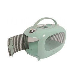 M-Pets Sixties Klasik Kedi ve Küçük Irk Köpek Taşıma Çantası Mavi 48x29x30 Cm - M-Pets