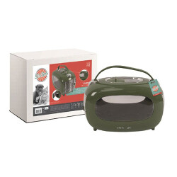 M-Pets Sixties Klasik Kedi ve Küçük Irk Köpek Taşıma Çantası Yeşil 48x29x30 Cm - M-Pets