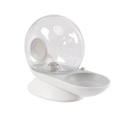 M-Pets Snail Hazneli Kedi ve Köpek Su Kabı Beyaz 2800 Ml - 2