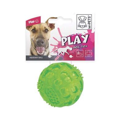 M-Pets Squeaky Top Köpek Oyuncağı Yeşil 6,3 Cm - 1