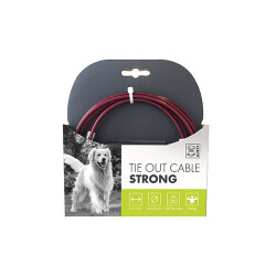 M-Pets Strong Bahçe Bağlama Halatı Kırmızı 3 M - M-Pets