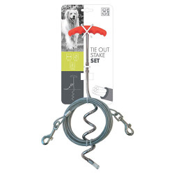 M-Pets Strong Bahçe Bağlama Halatı Kırmızı 4,5 Mt - M-Pets