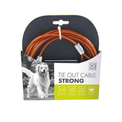 M-Pets Strong Bahçe Bağlama Halatı Turuncu 4,5 M - 1