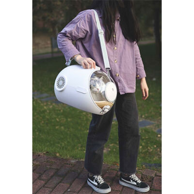 M-Pets Submarine Kedi Taşıma Çantası Beyaz 49x32x30 Cm - 3