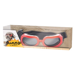 M-Pets Sunny Daytrip Köpek Gözlüğü Kırmızı 15,2x4,9 Cm - M-Pets