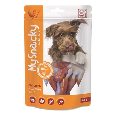M-Pets Tavuklu Kalsiyumlu Kemik Köpek Ödülü 80 Gr - 1