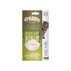 M-Pets Ton Balıklı ve Deniz Taraklı Krema Kedi Ödül Maması 4x15 Gr - M-Pets