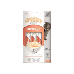 M-Pets Ton Balıklı ve Tavuklu Krema Yavru Kedi Ödül Maması 4x15 Gr - 2
