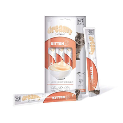 M-Pets Ton Balıklı ve Tavuklu Krema Yavru Kedi Ödül Maması 4x15 Gr - 3