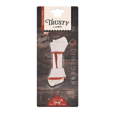 M-Pets Trusty Sığır Etli Düğümlü Kemik Köpek Ödülü 45 Gr 12,7 Cm - 1