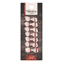 M-Pets Trusty Sığır Etli Düğümlü Kemik Köpek Ödülü 7'li 140 Gr 7,7 Cm - M-Pets