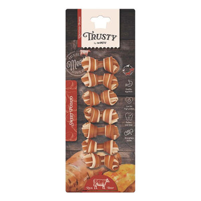 M-Pets Trusty Sığır Etli Tatlı Patatesli Kemik Köpek Ödülü 7'li 140 Gr 6,4 Cm - 1