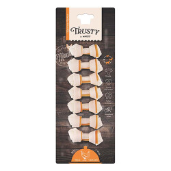 M-Pets Trusty Tavuklu Düğümlü Kemik Köpek Ödülü 7'li 140 Gr 7,7 Cm - 1