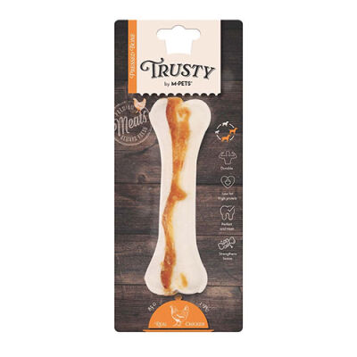 M-Pets Trusty Tavuklu Presli Kemik Köpek Ödülü 85 Gr 15,3 Cm - 1