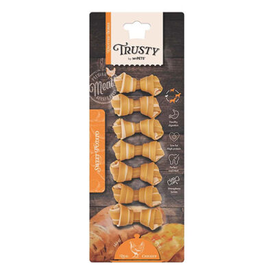 M-Pets Trusty Tavuklu Tatlı Patatesli Kemik Köpek Ödülü 7'li 140 Gr 6,4 Cm - 1