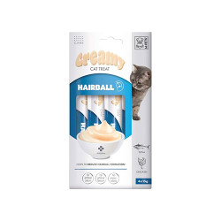 M-Pets Tüy Yumağı Önleyici Krema Kedi Ödül Maması 4x15 Gr - M-Pets