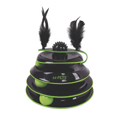 M-Pets Tüylü Dönen Top Kedi Oyuncağı 23 Cm - M-Pets