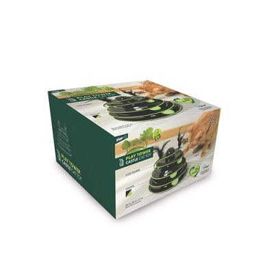 M-Pets Tüylü Dönen Top Kedi Oyuncağı 23 Cm - 2
