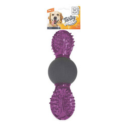 M-Pets Uranus Kauçuk Ödül Hazneli Köpek Oyuncağı Mor 16,5x6x6 Cm - 1