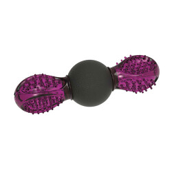 M-Pets Uranus Kauçuk Ödül Hazneli Köpek Oyuncağı Mor 16,5x6x6 Cm - 2