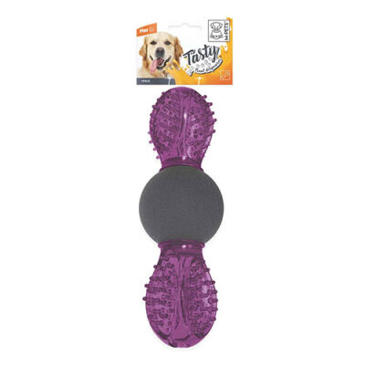 M-Pets Uranus Kauçuk Ödül Hazneli Köpek Oyuncağı Mor 16,5x6x6 Cm - 1