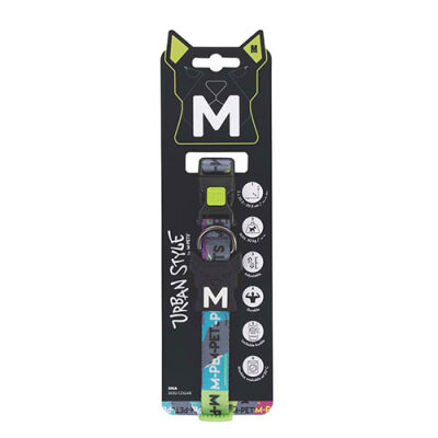 M-Pets Urban Style Dna Köpek Boyun Tasması Medium 30,5x50,8 Cm - 1