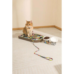 M-Pets Urban Style Freestyle Kedi Karton Tırmalama Tahtası Renkli 50x30 Cm - 3