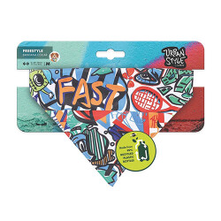 M-Pets Urban Style Freestyle Köpek Bandanası Medium 30x50 Cm - M-Pets