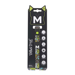 M-Pets Urban Style Freestyle Köpek Boyun Tasması Multicolor Small 22,9x35,6 Cm - M-Pets