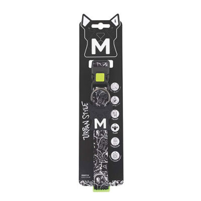 M-Pets Urban Style Freestyle Köpek Boyun Tasması Siyaz Beyaz Large 38,1x66 Cm - 1