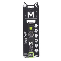 M-Pets Urban Style Freestyle Köpek Boyun Tasması Siyaz Beyaz Medium 30,5x50,8 Cm - M-Pets