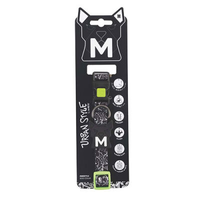 M-Pets Urban Style Freestyle Köpek Boyun Tasması Siyaz Beyaz Medium 30,5x50,8 Cm - 1