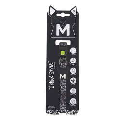 M-Pets Urban Style Freestyle Köpek Boyun Tasması Siyaz Beyaz Small 22,9x35,6 Cm - 1