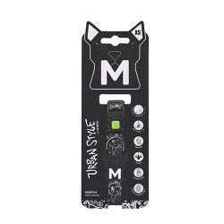 M-Pets Urban Style Freestyle Köpek Boyun Tasması Siyaz Beyaz XSmall 15,2-25,4 Cm - M-Pets