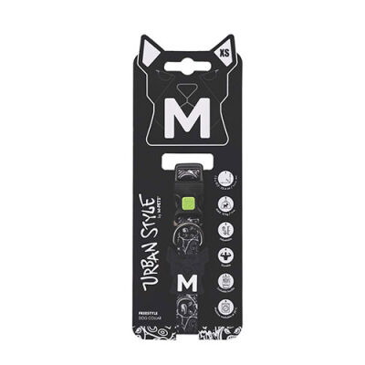 M-Pets Urban Style Freestyle Köpek Boyun Tasması Siyaz Beyaz XSmall 15,2-25,4 Cm - 1