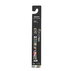 M-Pets Urban Style Graffiti Kedi Boyun Tasması 20-30 Cm - M-Pets
