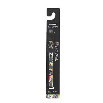 M-Pets Urban Style Graffiti Kedi Boyun Tasması 20-30 Cm - 1