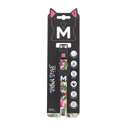 M-Pets Urban Style Graffiti Köpek Boyun Tasması Small 22,9x35,6 Cm - 1