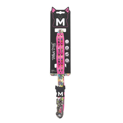 M-Pets Urban Style Graffti Köpekler İçin Şok Emici Gezdirme Kayışı Medium 2x120 Cm - 1
