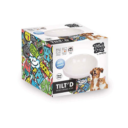 M-Pets Urban Style Seramik Kedi Mama ve Su Kabı Color Mix 150 Ml 10,5x10,6x8 Cm - M-Pets