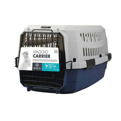 M-Pets Viaggio Carrier IATA Kedi ve Köpek Taşıma Çantası Mavi-Gri 68x47,6x42 Cm - M-Pets