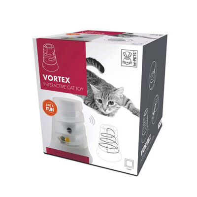 M-Pets Vortex İnteraktif Kedi Oyuncağı Beyaz 22x17,7 Cm - 1