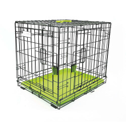 M-Pets Voyager 2 Kapılı Köpek Kafesi Large Yeşil 91x58x63 Cm - 2