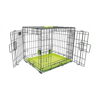 M-Pets Voyager 2 Kapılı Köpek Kafesi XXLarge Yeşil 122x76x84 Cm - 3