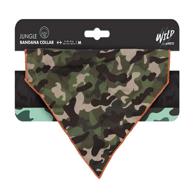 M-Pets Wild Jungle Bandana Kedi ve Köpek Boyun Tasması Medium 15x11,5 Cm - 1